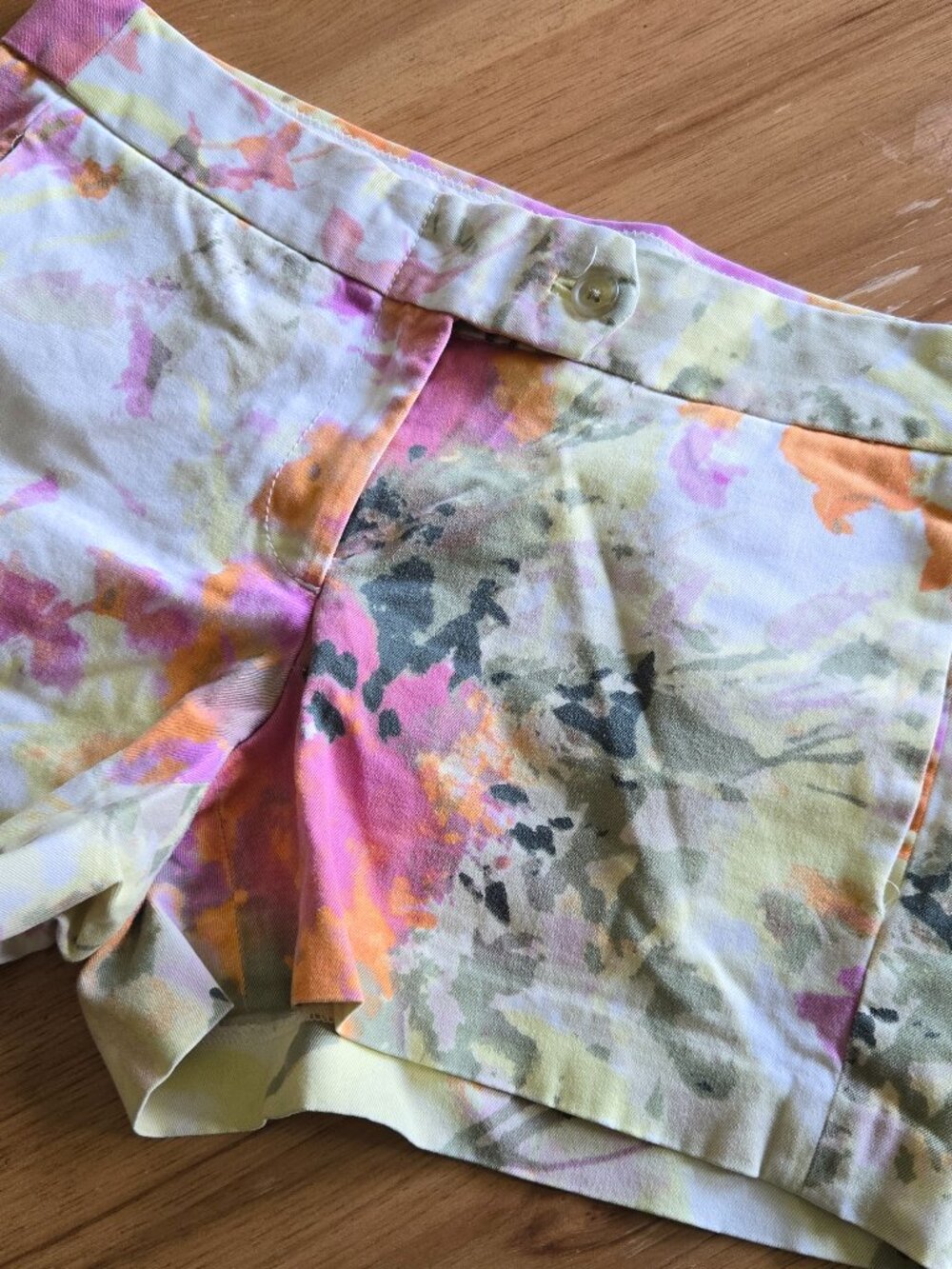 j.crew pastel floral tailored shorts | size 4